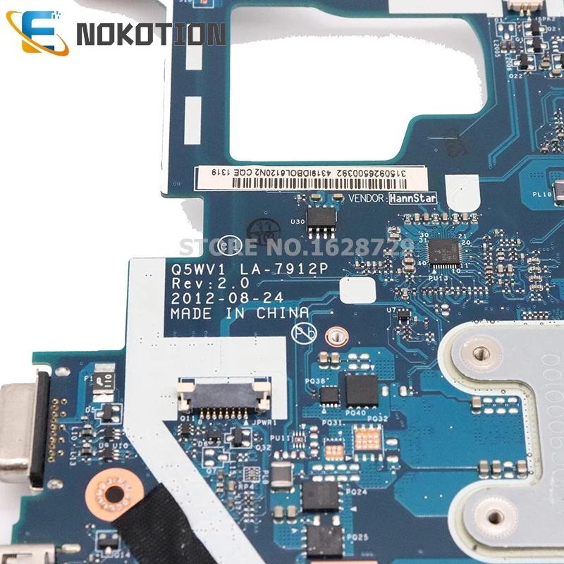 NOKOTION материнская плата для ноутбука acer aspire V3-571G E1-571G V3-531G Q5WV1 LA-7912P NBM6B11001 NB. M6B11.001 NBM5711001 710 м gpu