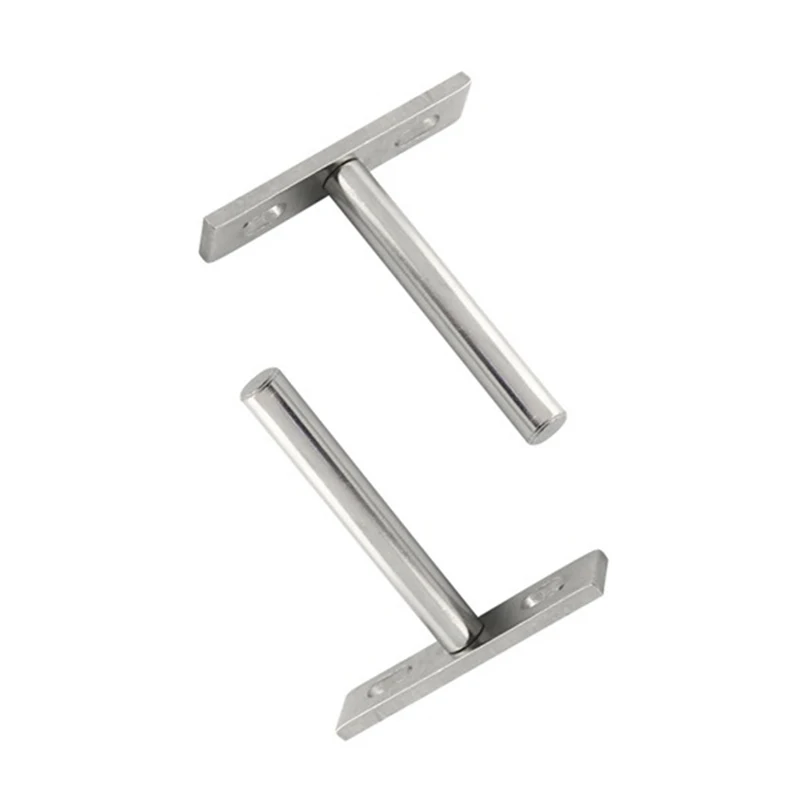 

2021 2pcs Iron Steel Bracket wall Mounted Convertible shelf And Table T type Heavy Support Carrier Rod metal furniture Fittings