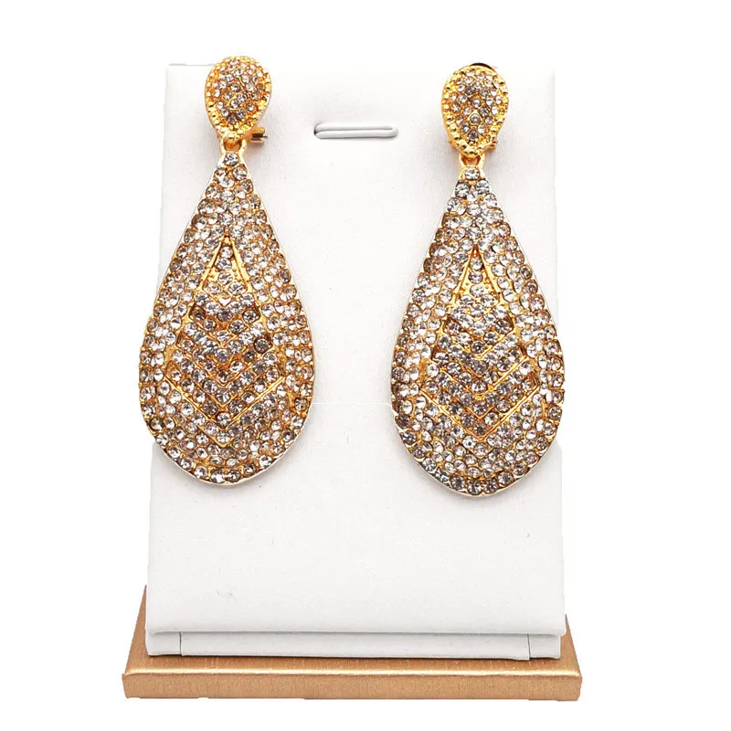 Серьги подвески ювелирные изделия серьги в подарок большие Стразы с