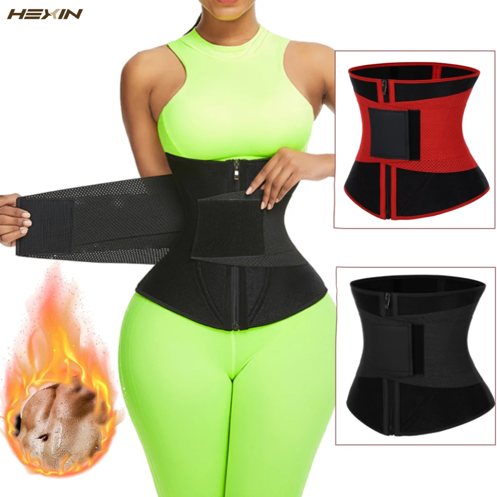 

HEXIN Women's binders & shapers Corset Belt Neoprene Modeling Strap Waist Trainer fajas colombianas Fat burning Bodysuits