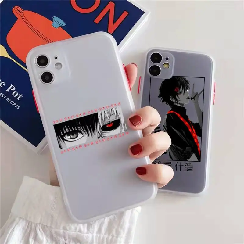 

Tokyo Ghoul anime Phone Case matte transparent For iphone 7 8 11 12 13 plus mini x xs xr pro max cover