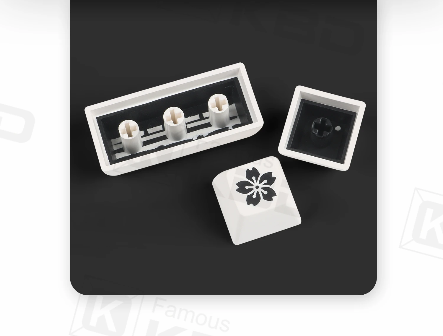 Maxkey SA колпачки для клавиш белые двухцветные 129 клавиши ABS подходит большинства
