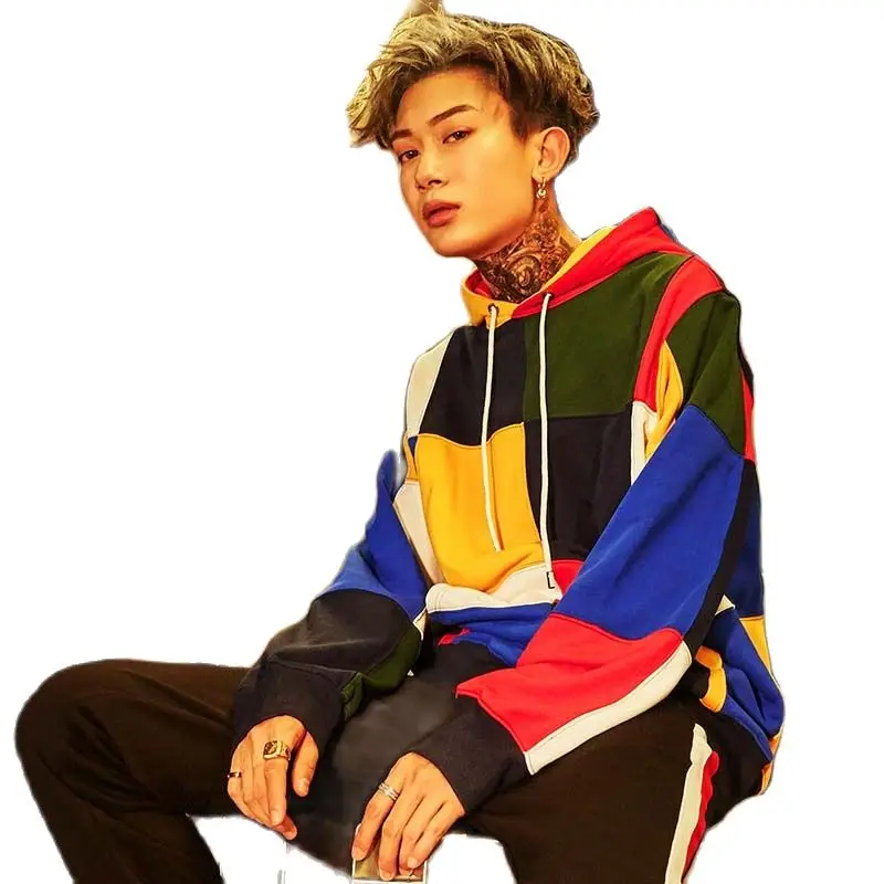 Осенне зимняя модная Толстовка в стиле хип хоп мужская повседневная толстовка