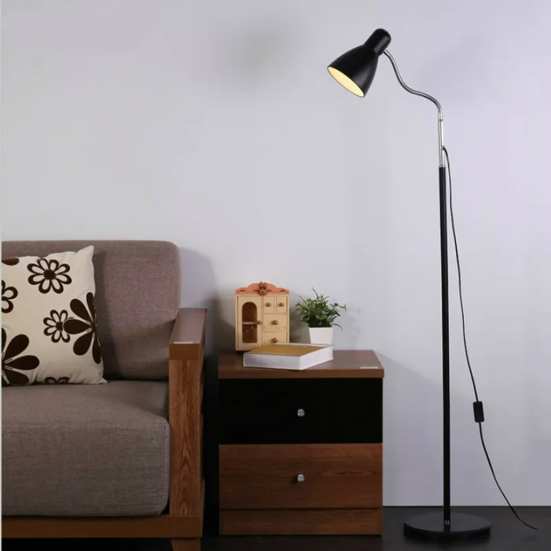 Современная Скандинавская железная светодиодсветодиодный Напольная Лампа E27