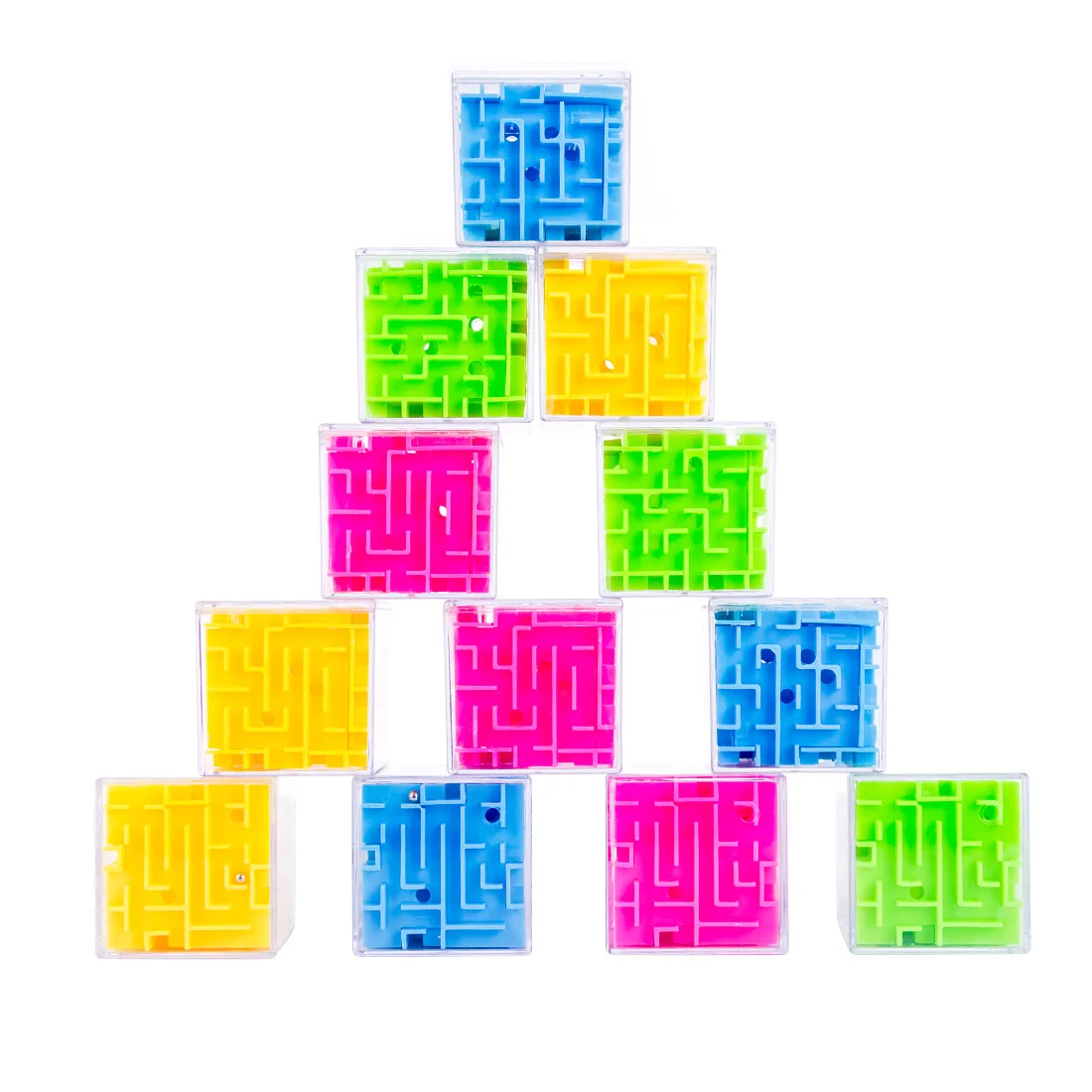12 шт./компл. 4 типов 3D шар соты лабиринт поворотных игровой набор игрушек