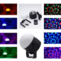 sound activated rotating disco magic ball party strobe light 3w rgb led stage lights for christmas home ktv xmas wedding show