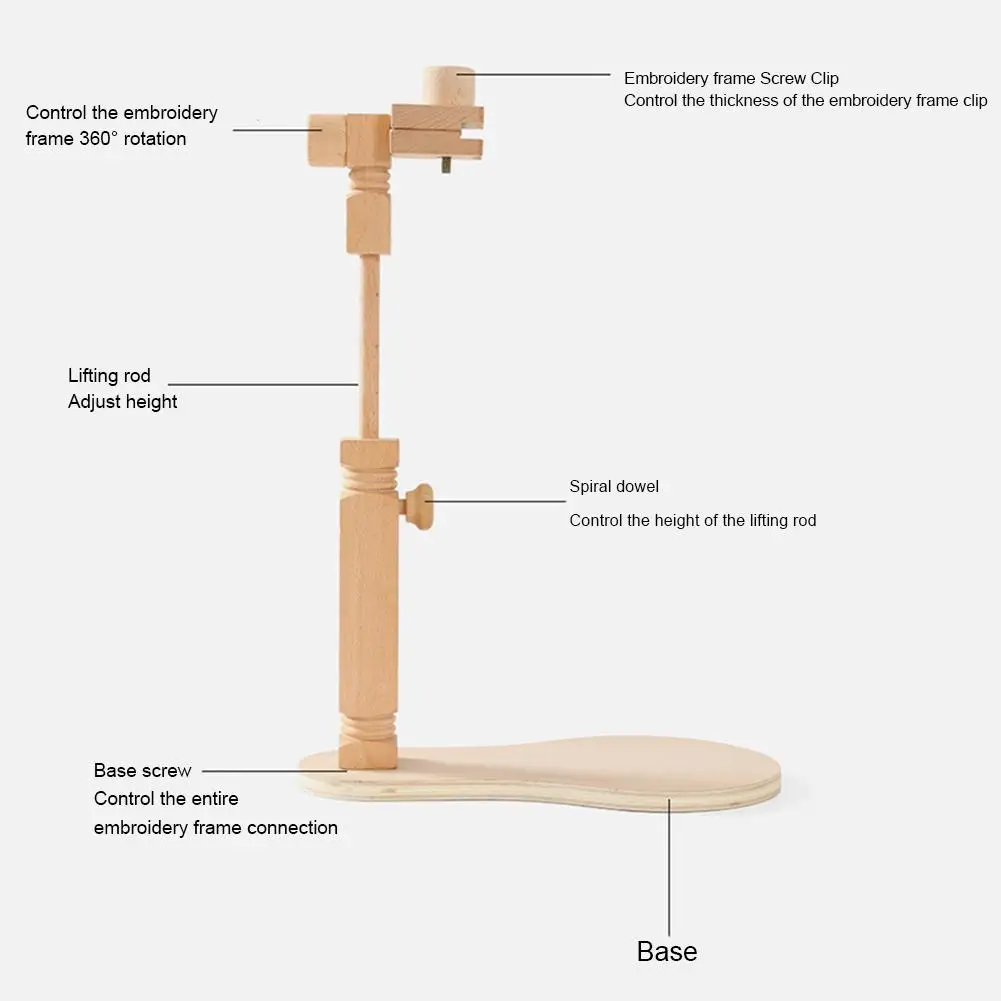 Стойка для вышивки крестиком из массива дерева деревянная подставка Настольная