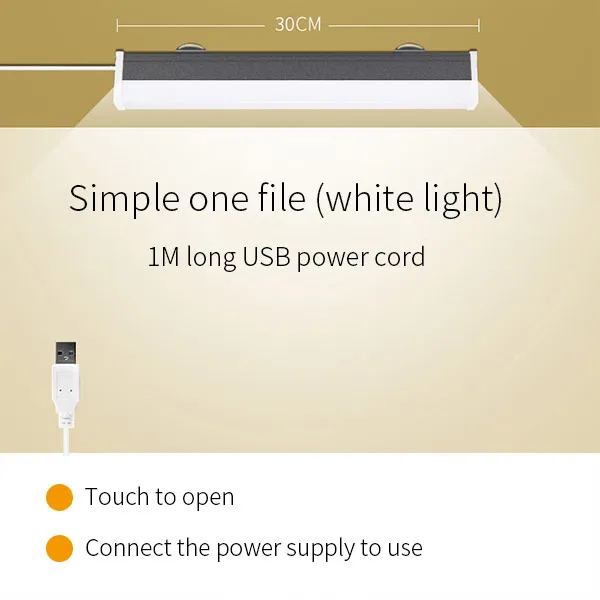 Single-gear lamp Xiaomi Youpin Wanhuo перезаряжаемый светодиодный зеркальный налобный фонарь с наклейкой, без ударов, макияж и светильник для ванной комнаты, Туалетная лампа - Цвет: Single-gear lamp