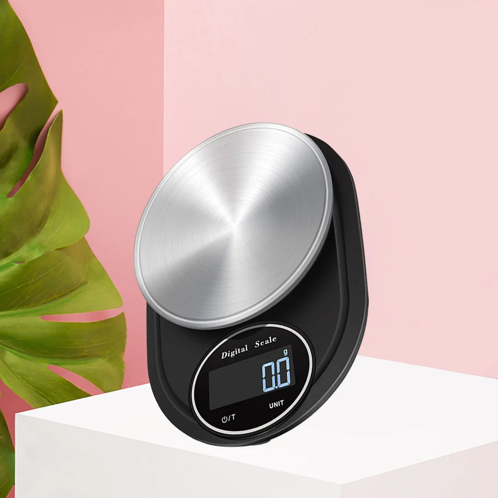 

5KG/0.1g Stainless Steel Kitchen Scale Baking Cooking Use High Precision Electronic Scale without Battery Included