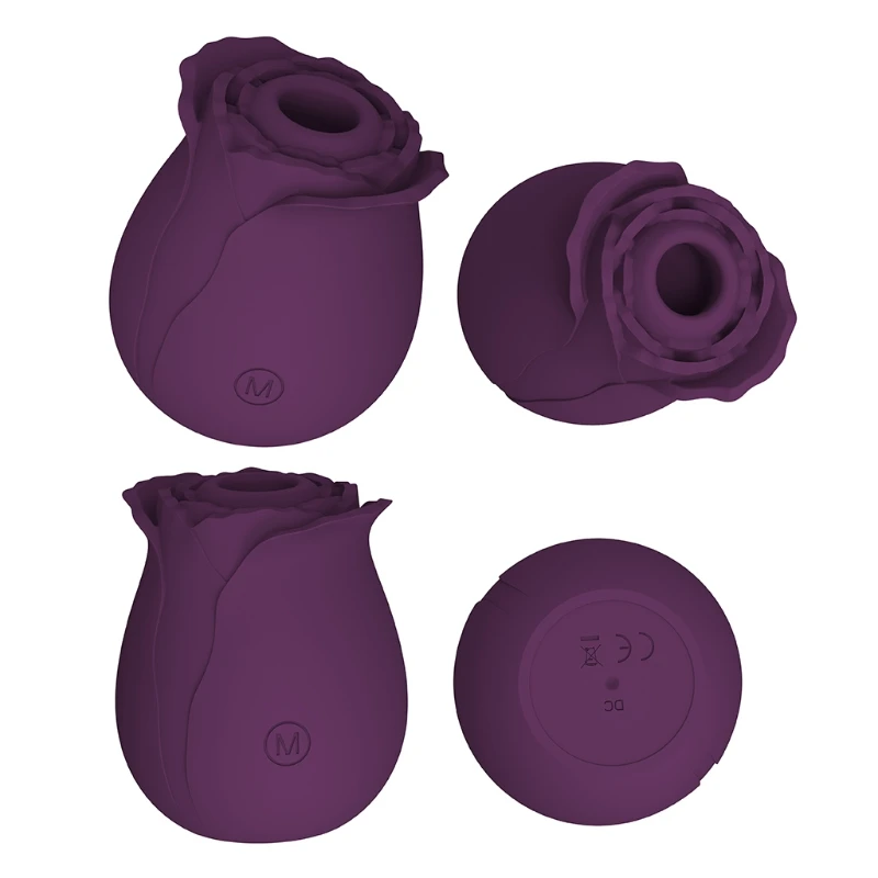 Вагинальный вибратор в форме розы интимные товары присоска для сосков оральная