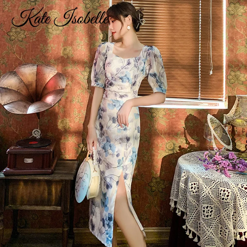 

Women Summer Dress Fashion Evening Dress Female Club Dress Cheongsam