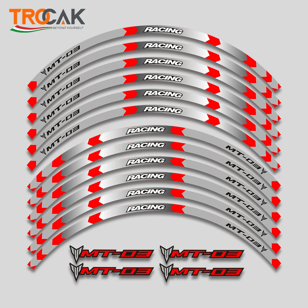 

Для YAMAHA MT-03 MT 03 mt03 мотоциклетная наклейка внешний обод колеса наклейки пленка для шин светоотражающие наклейки декоративная наклейка для ши...