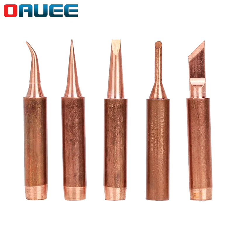 

5PCS Soldering Tips Pure Copper Lead-free 900M-T-K Soldering Iron Tip for Soldering Rework Station
