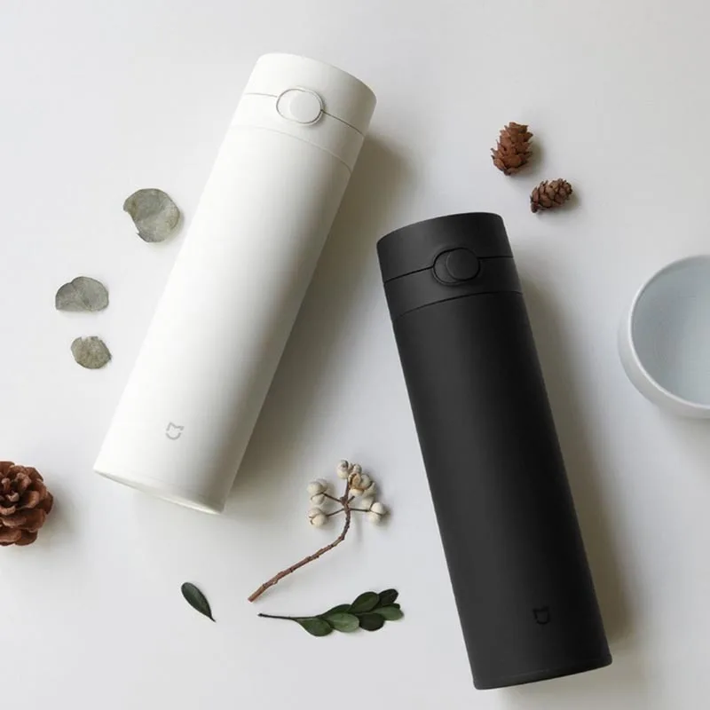 

Xiaomi Mijia Thermos Cups Stainless Steel Vacuum 480ml Flask Water Portable Vacuum Bottle Single Hand Pop-up Cap Water Thermos