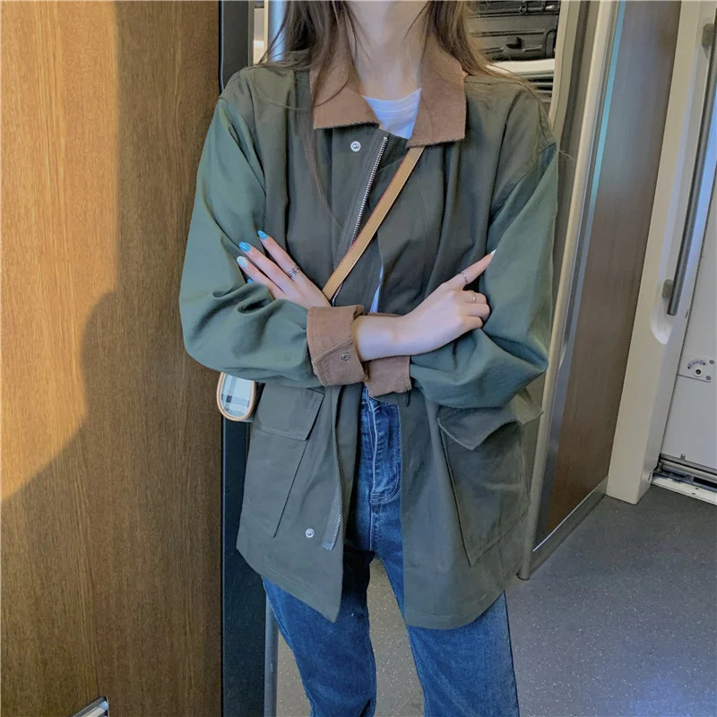 Женский плащ HziriP осеннее пальто для работы нежная элегантная теплая свободная