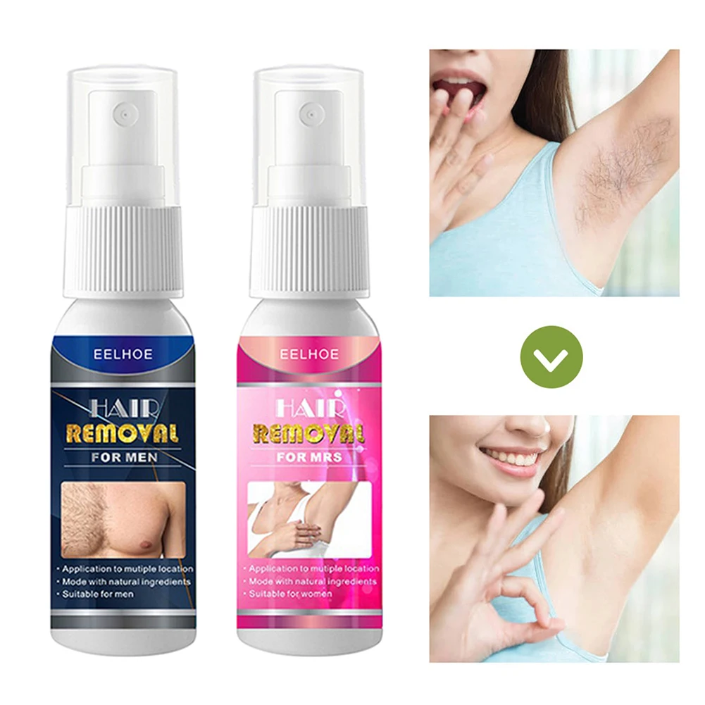 

10/20/30/50ml Painless Hair Removal Spray Safe and Gentle for Arms Underarms Legs Back Reduce Hair Growth for Men Women