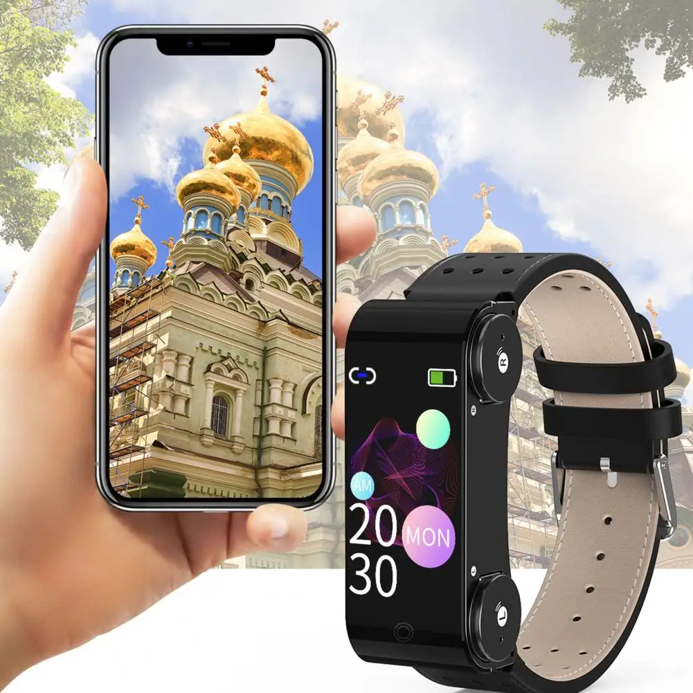 L890 TWS Bluetooth-compatible Earphone Smart Band Watch IP67 Fitness Tracker Bracelet Hear Rate Sleep Monitor | Электроника