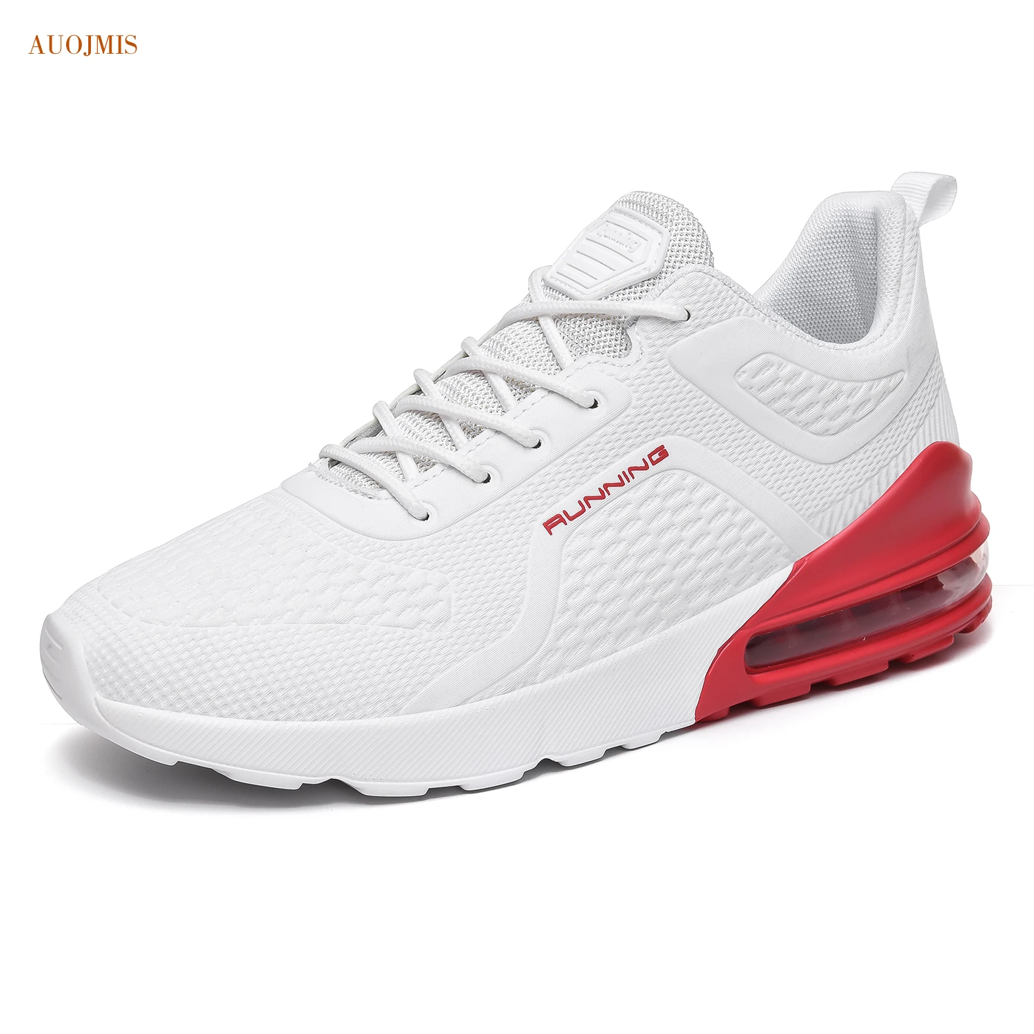 AUOJMIS спортивная обувь большого размера натуральная сетчатая красная беговые