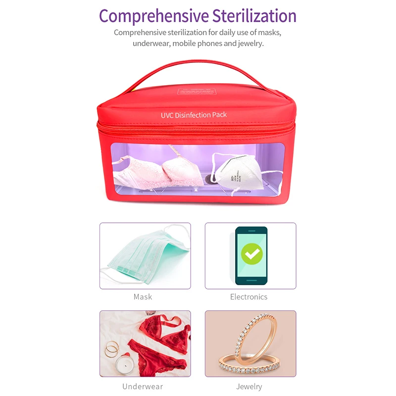 

UV Disinfection Bag Eliminator For Clothes Underwear Sock Mask Nylon Ultraviolet Pack Women Sport Bags Drop Shipping
