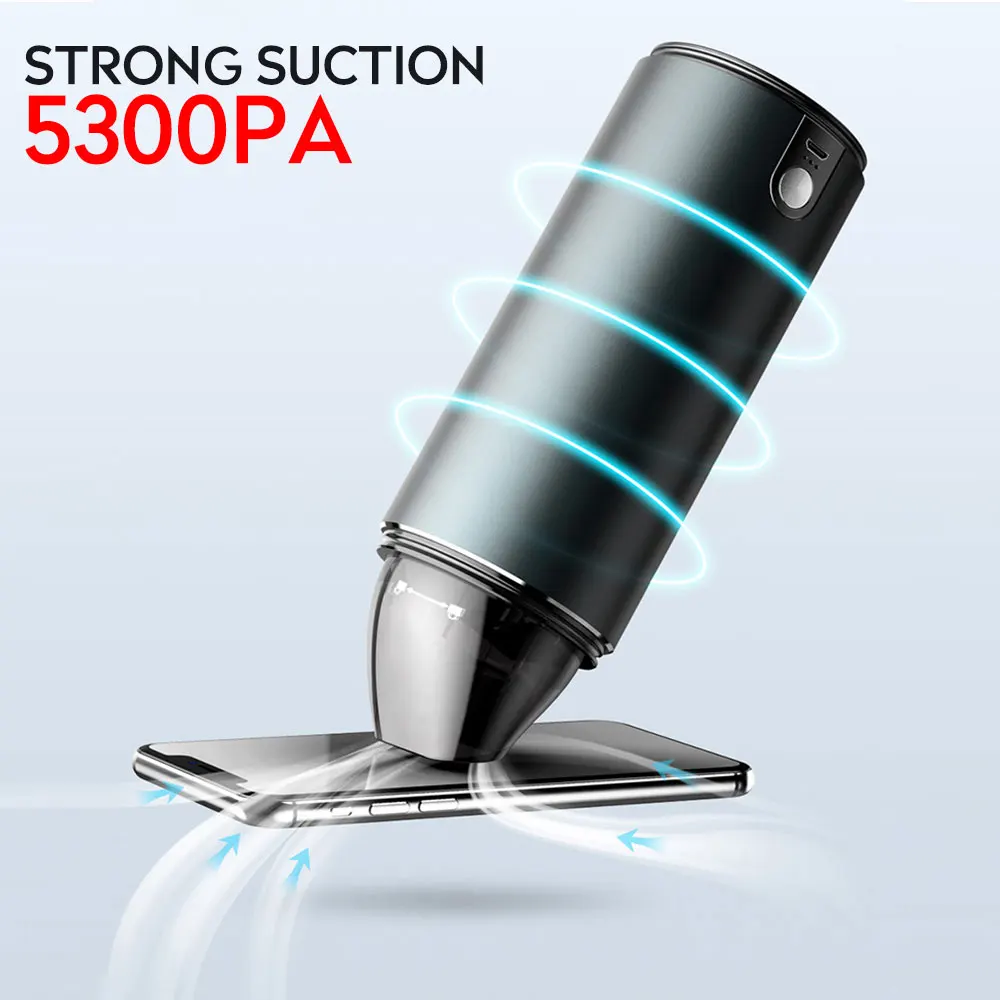 Новый портативный пылесос фен для волос автоматический 5300Pa USB гостиной с