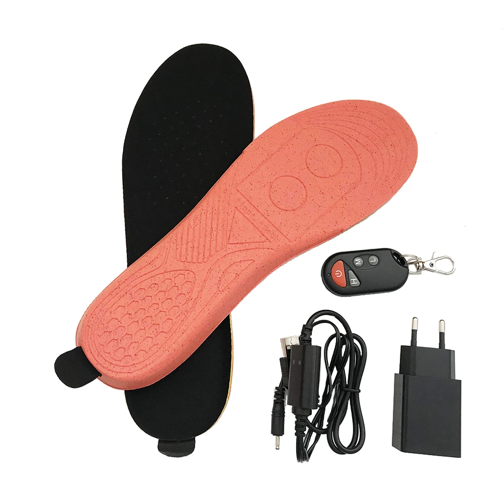 2300/2000mAh Wireless Winter Electric Heated Insoles with Remote Controller Size EUR 35-46# Material EVA Thermal Heating Insoles