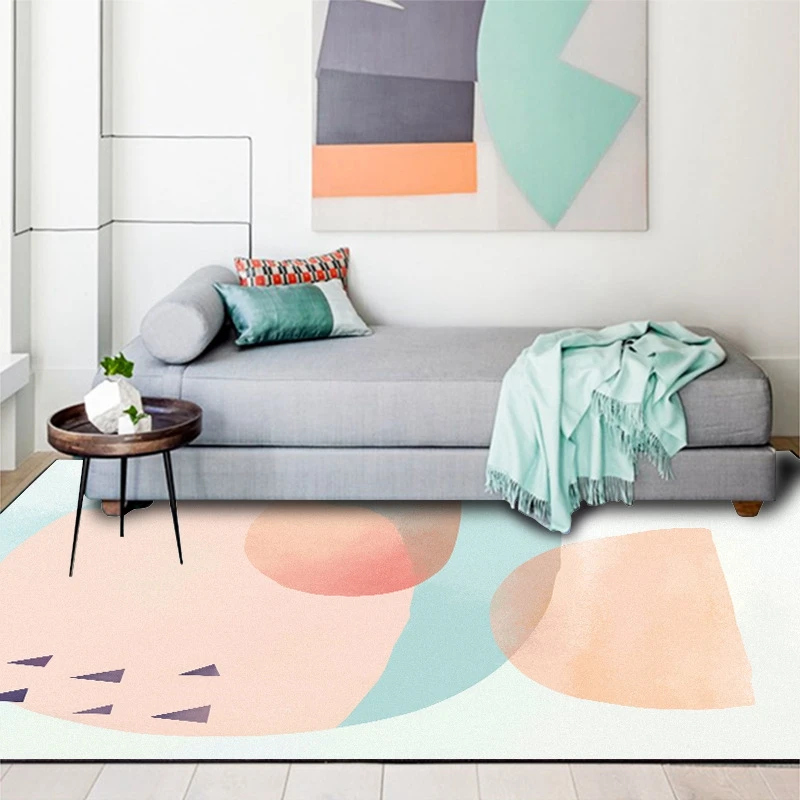 Скандинавский минималистичный ковер для гостиной дома спальни цветные