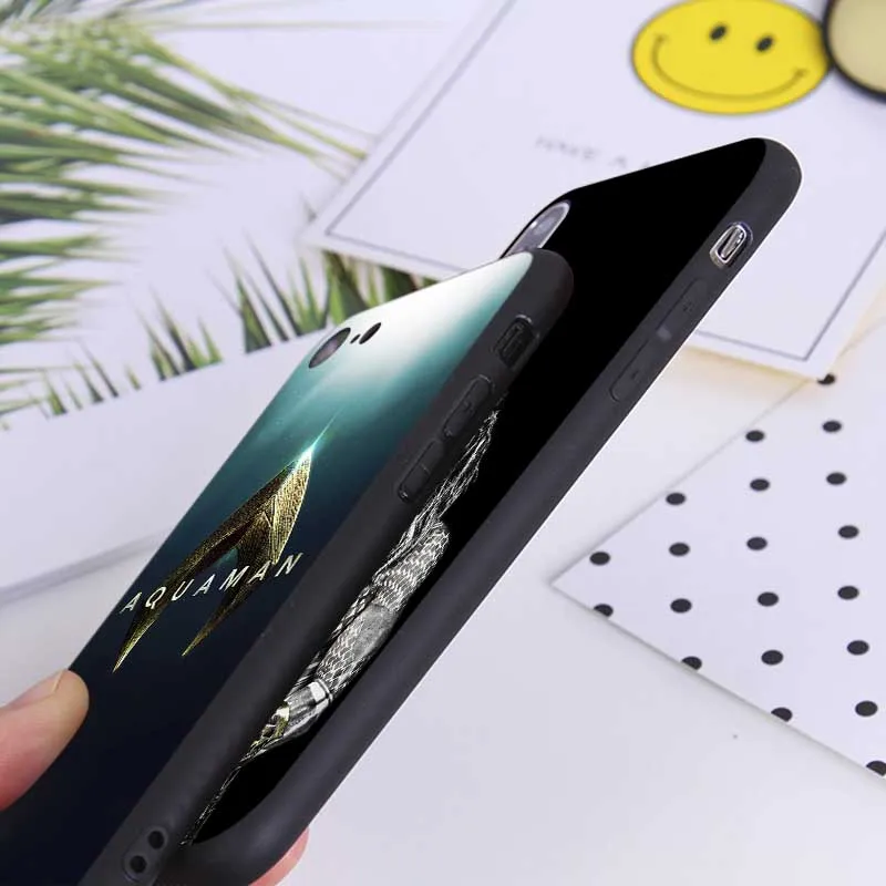 Телефон чехол для iPhone 7 XR X 6S 8 XS MAX 6 plus SE 5s Мягкий силиконовый комиксы фильм Aquaman |
