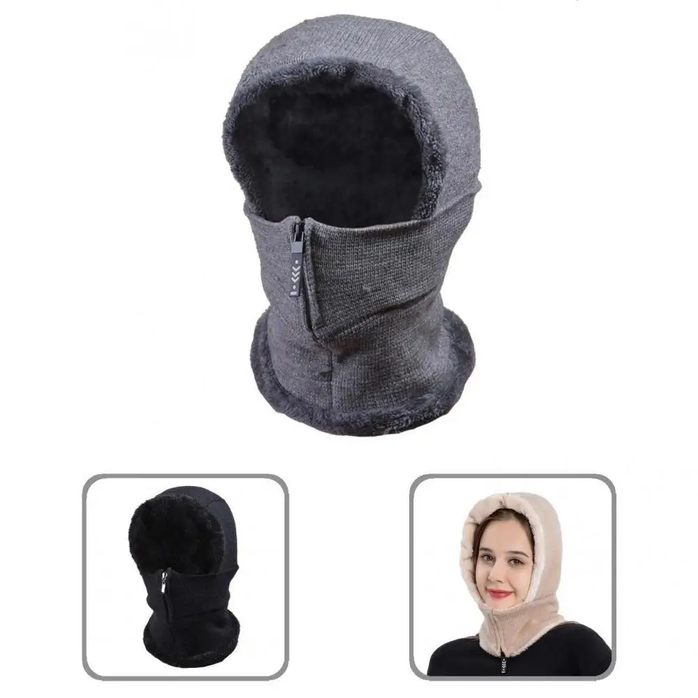 

Portable Ear Flap Hat Thermal Practical Multiple Wearing Styles Neck Warmer Scarf Circle Scarf Women Hat