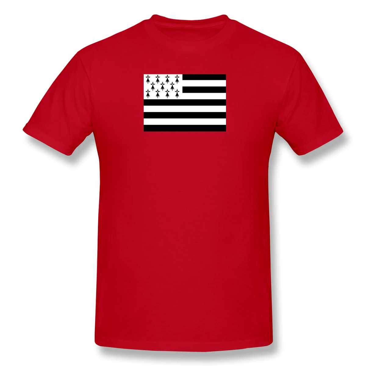 

Bretagne Men's Basic Short Sleeve T-Shirt Cute R270 Tshirt Eur Size