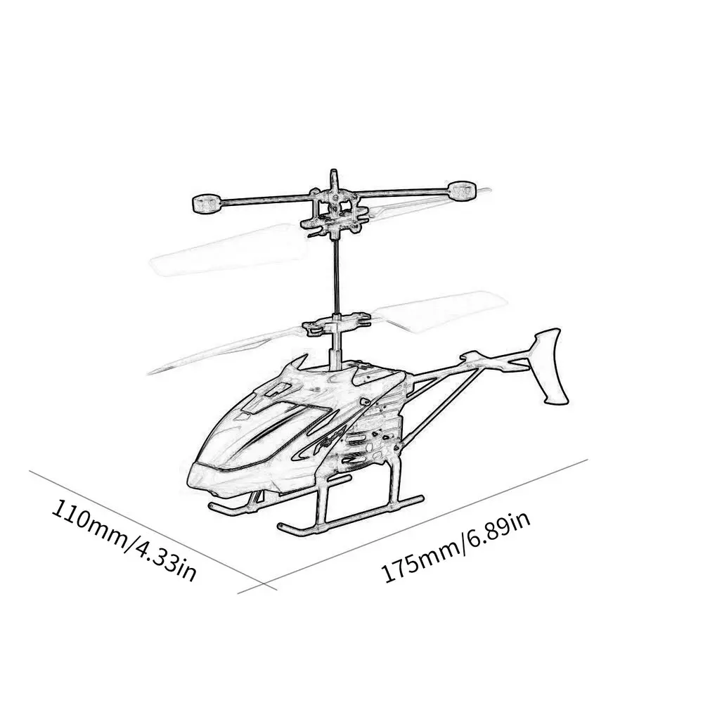 Беспилотник D715 Falcon Flying Mini RC инфракрасный индукционный беспилотник светодиодный
