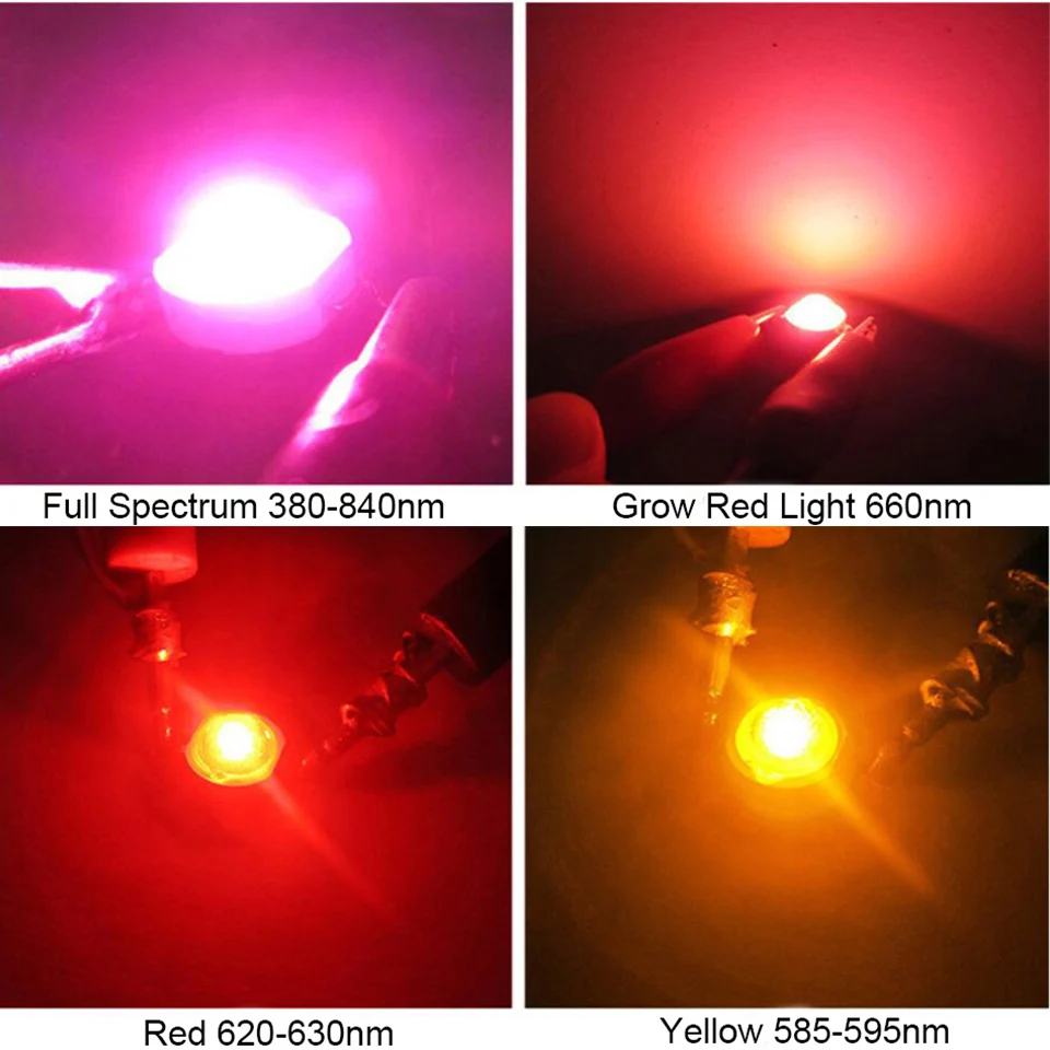 10 шт. светодиодный 3W-Диодная лампа лампада желтый RGB УФ-белый диодный светодиодный радиатор с металлической пластиной алюминиевая основа Звездный светильник для выращивания всего спектра
