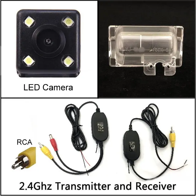 wireless n 4 LED Для Mazda CX-5 CX 5 CX5 камера заднего вида trasera Авто обратный резервный парковка ночное видение водонепроницаемый HD - Название цвета: wireless n 4 LED