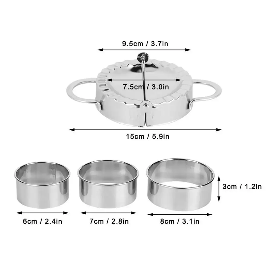 Домашний 304 ручной клецки из нержавеющей стали тестомеситель комплект пресс форм