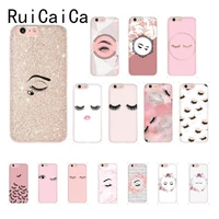 ruicaica fashion eyelashes lashes pretty girl newly phone case for iphone 8 7 6 6s plus x xs max 5 5s se xr 10 11 11pro 11promax