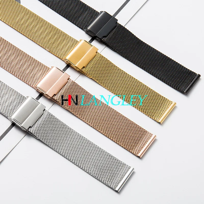 Milanese Loop Watch Strap 17/18/19/20 mm Watch Band for DW for Daniel Wellington Stainless Steel Band 12/13/14/16/22 mm Width