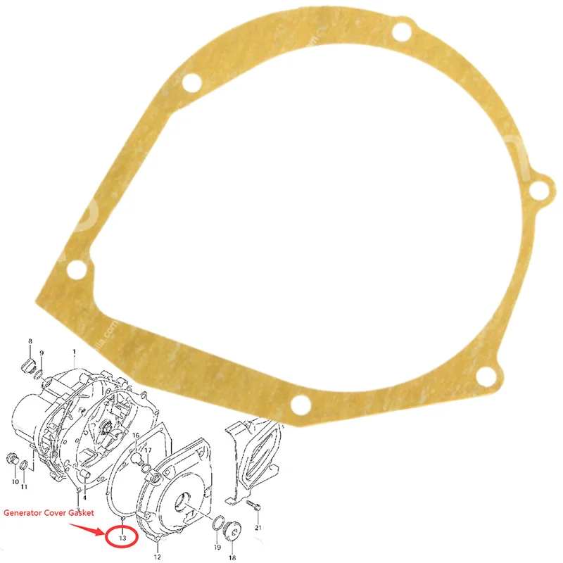 Уплотнитель крышки мотоциклетного магнитного генератора для Suzuki SP100 1983 SP125 1982-1987 SP200 1986-1988