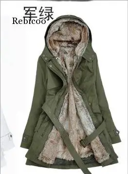 Женские парки Женская зимняя одежда комплект для девочек искусственный мех на