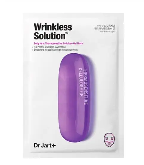 Wrinkless Solution Dr.Jart+ маска Водоструйная Успокаивающая Hydra раствор маска для лица Гиалуроновая кислота маска для лица увлажняющая пузырьковая черная маска - Цвет: Wrinkless Solution