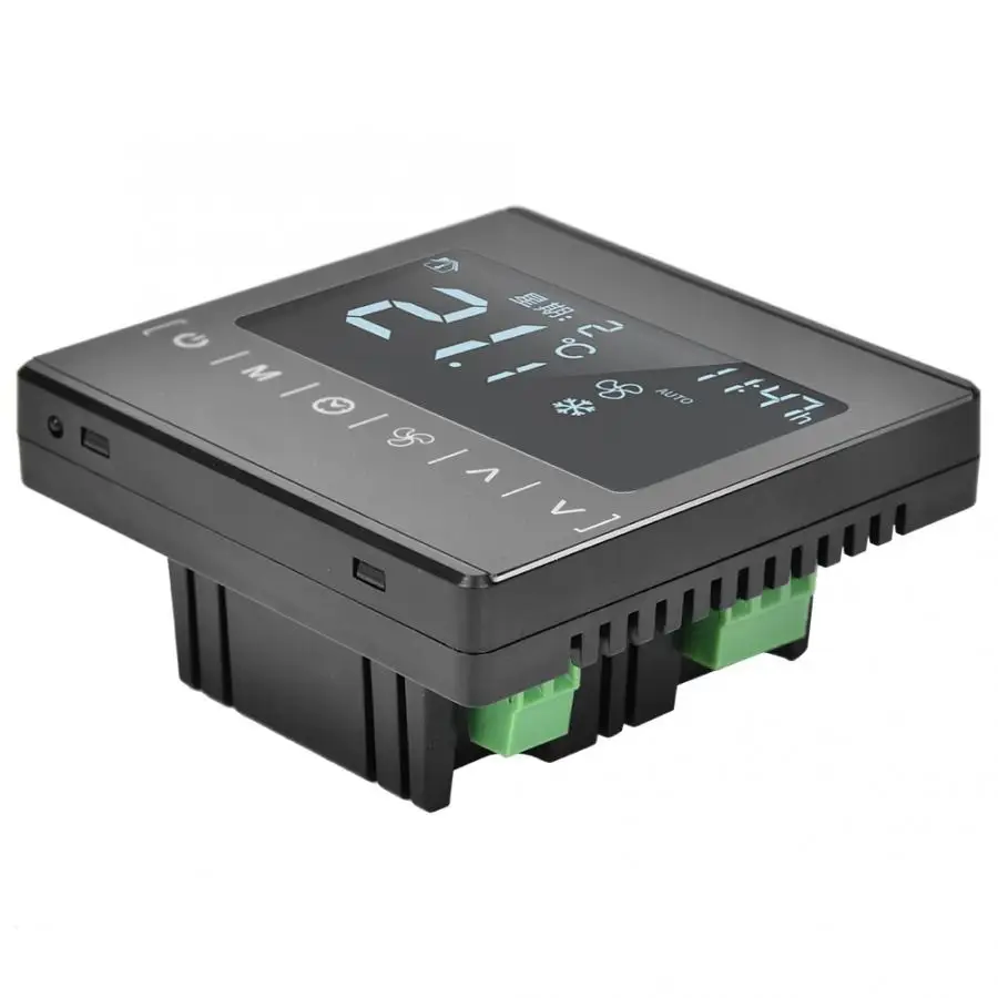 Интеллектуальный цифровой термостат 2 в 1 контроллер температуры вентиляторной