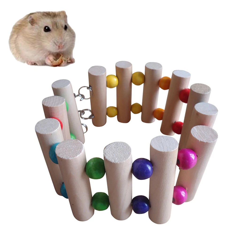 Деревянные бусины для домашних животных птиц попугая подвесная стенд лазания
