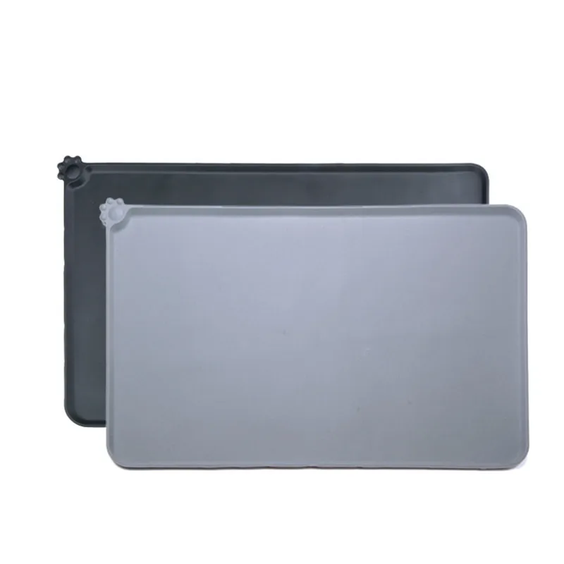 Водонепроницаемый коврик для питомцев однотонный силиконовый миска кормления