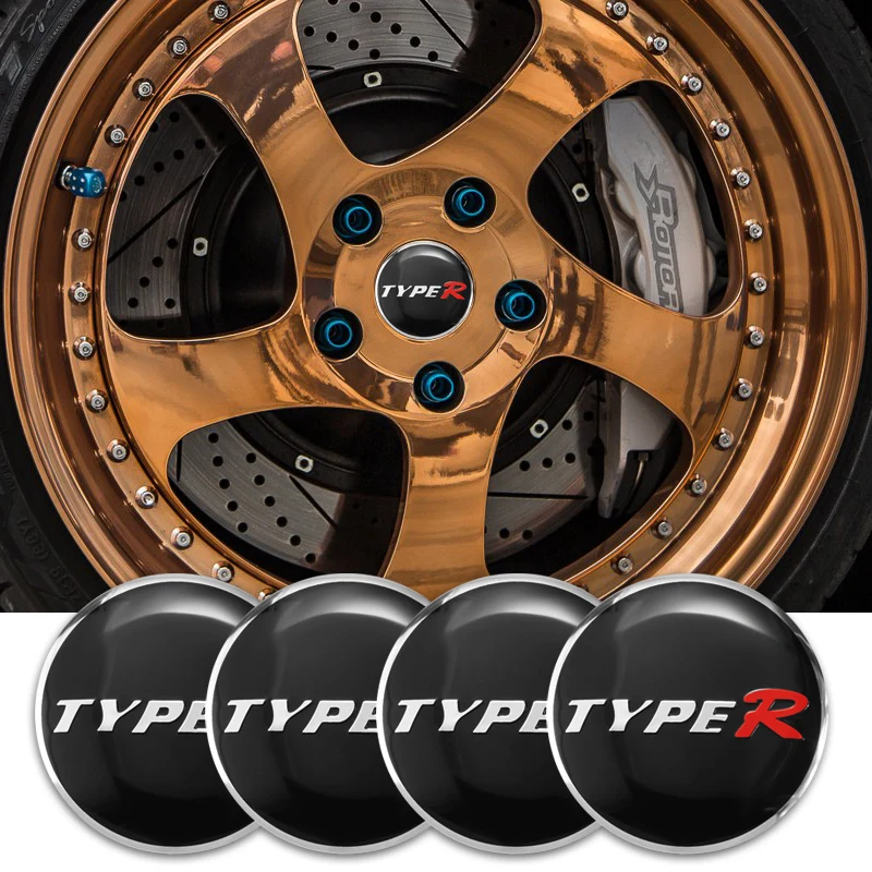 4 шт. 56 мм наклейка на центр колеса автомобиля TYPER Hub колпачок эмблема значок для