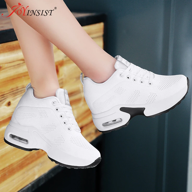 Women Shoes Platform Ladies Sneakers Breathable Women Casual Shoes Air Cushion Hgih Heel Fashion shoes