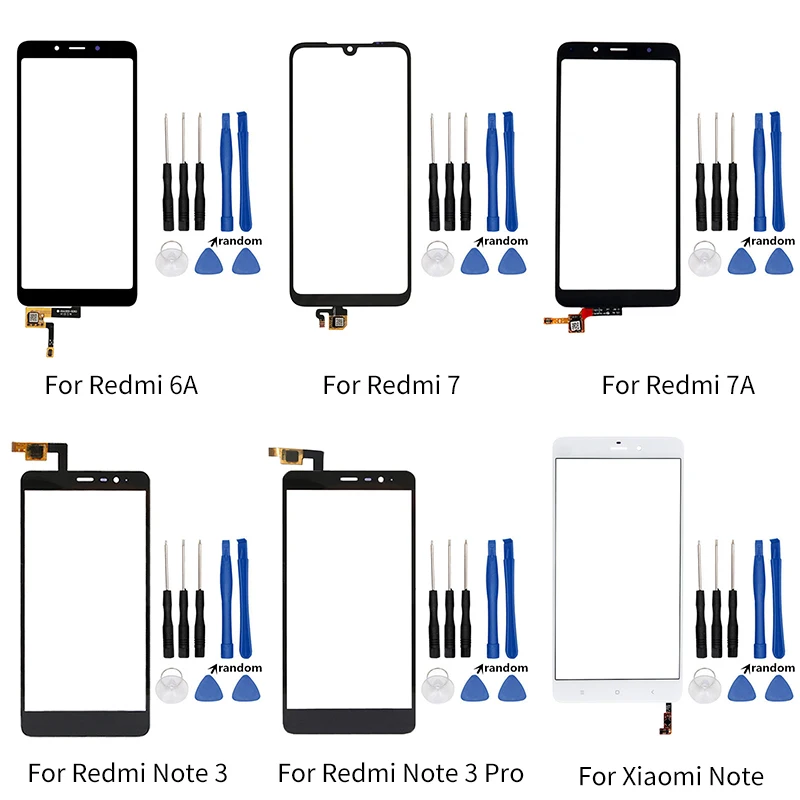 Сенсорный экран для Xiao mi Red mi 6A 7 7A Note 3 Pro mi Note сенсорный экран дигитайзер Передняя Сенсорная панель запасная часть+ Инструменты