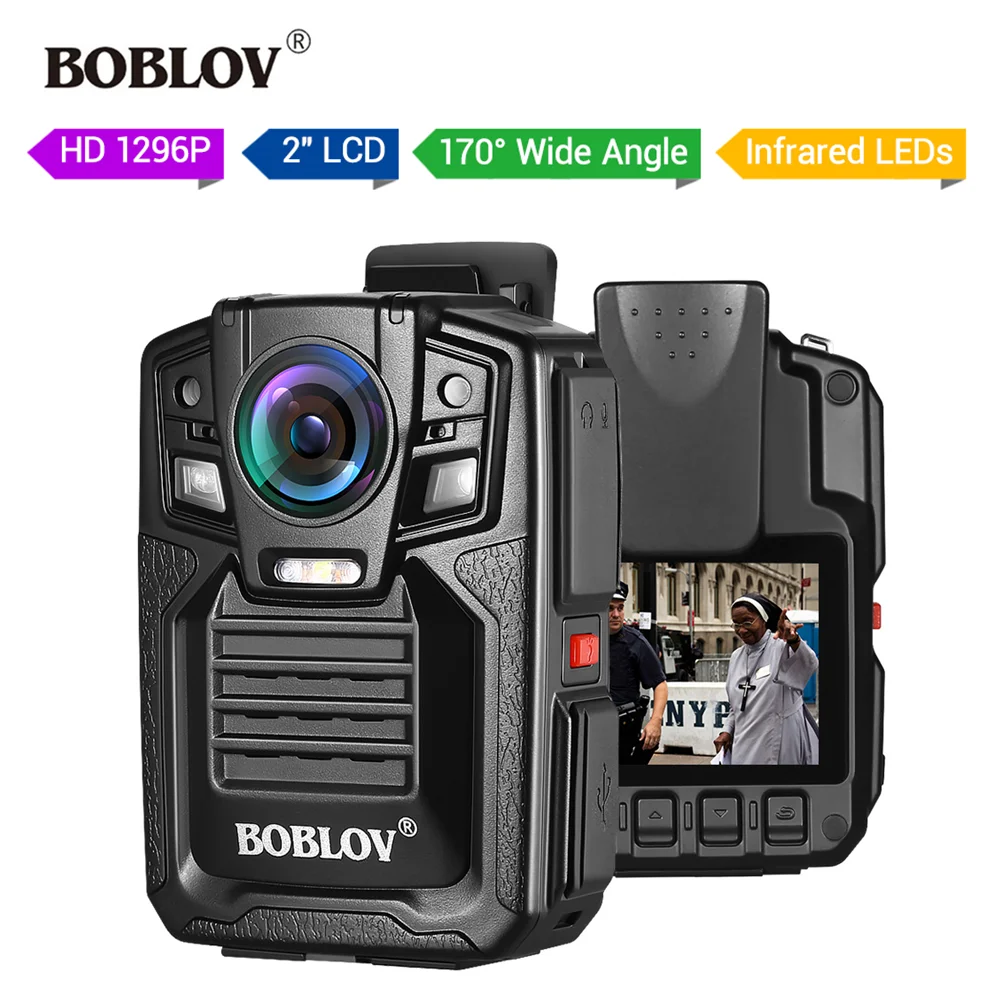 

BOBLOV телефон, 64 ГБ, GPS, камера для тела, HD 1296P Ambarella, носимый 2.0 LCD полицейская мини-камера, видеорегистратор, мини-камера для тела
