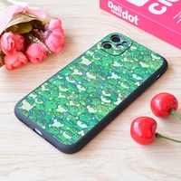 for iphone frog party print soft matt apple case