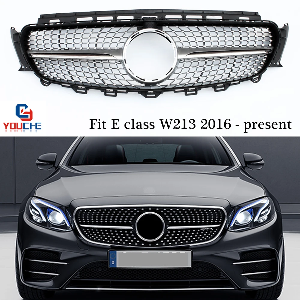 Бриллианты W213 бриллианты для Mercedes E класс 2016 настоящее E250 E300 E350 передний бампер