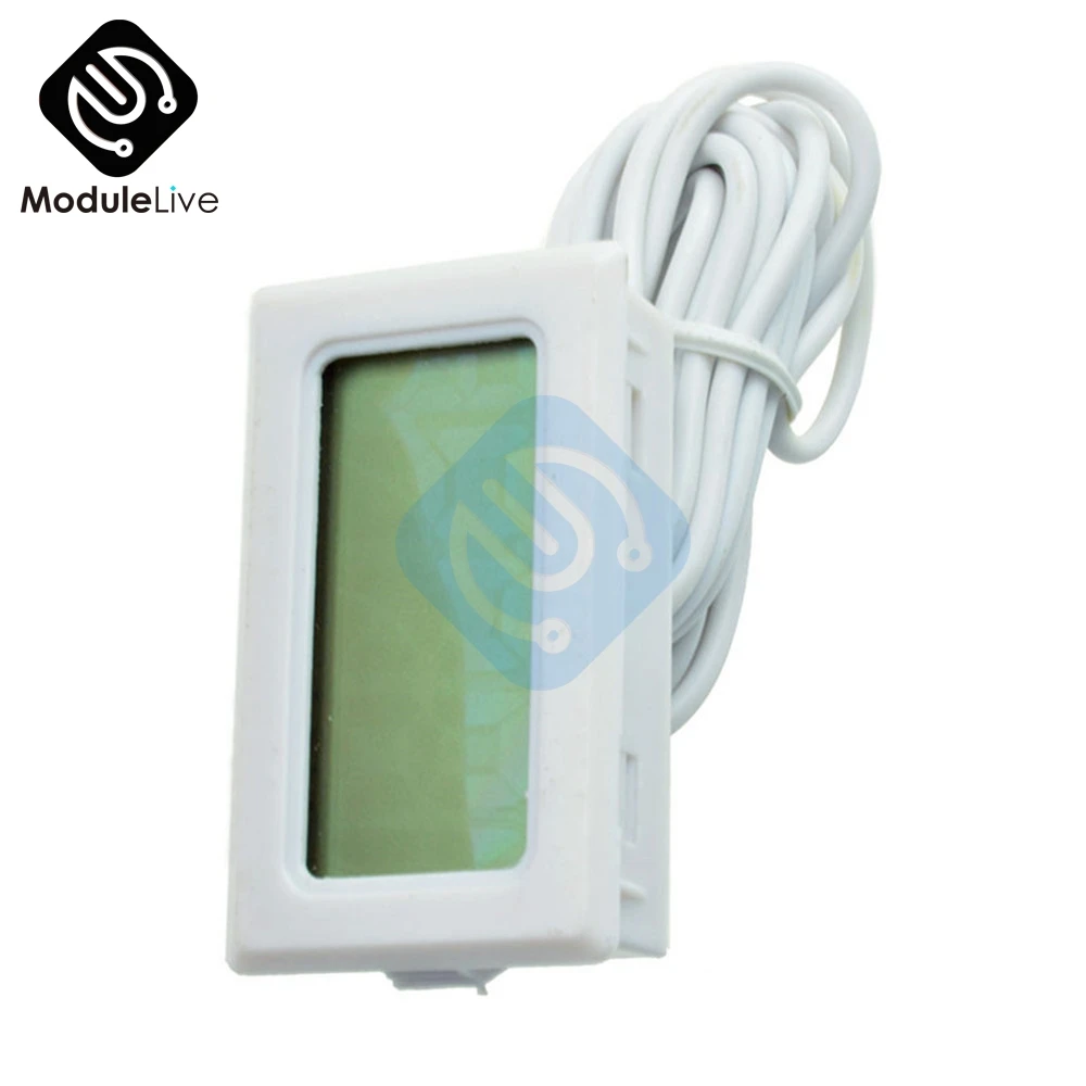 TPM-10 Digital LCD Thermometer Hygrometer Temperature Sensor Meter Weather Station Diagnostic-tool Thermal Regulator 2m | Инструменты