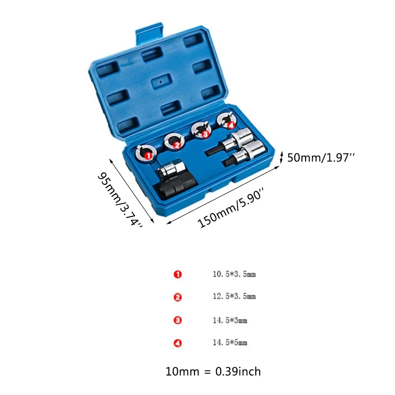 

8Pcs/Set Shock Absorber Dismantle Tools Suspension Strut Spreader Socket Sleeve