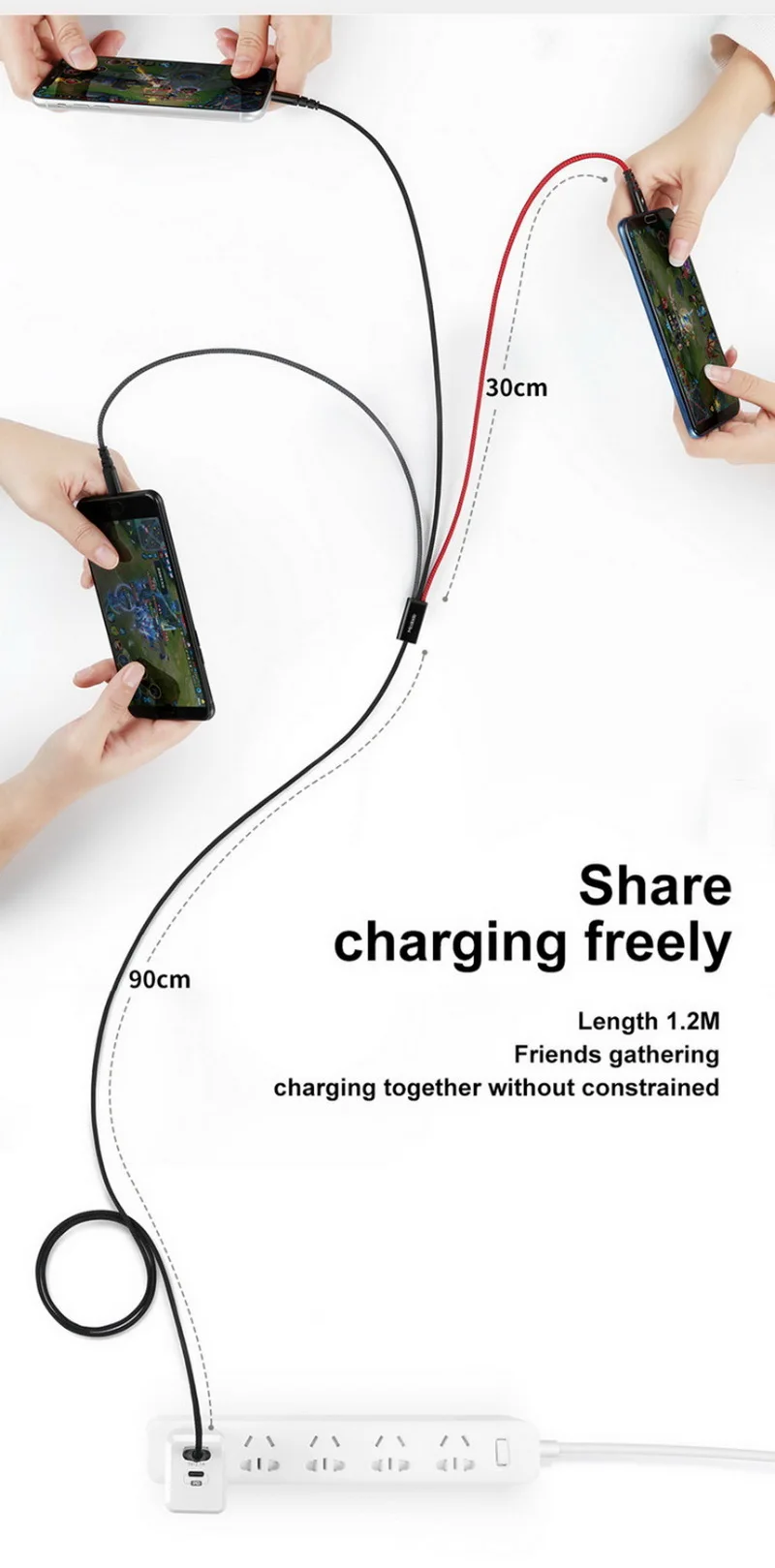 MCDODO 3 А высокопрочный 3 в 1 USB кабель Micro type C для iPhone X XS MAX XR 8 Xiaomi samsung S9 S8 Быстрая зарядка для Android type-c
